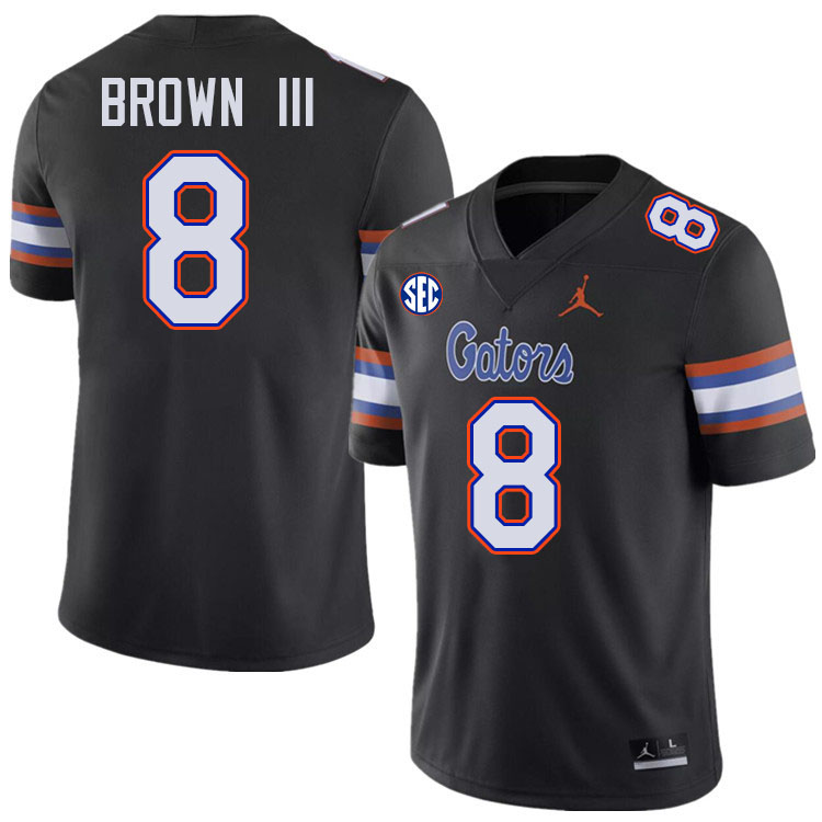 Florida Gators #8 Vernell Brown III College Football Jerseys Stitched-Black